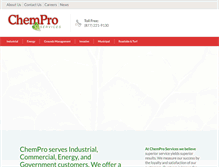 Tablet Screenshot of chemproservices.com